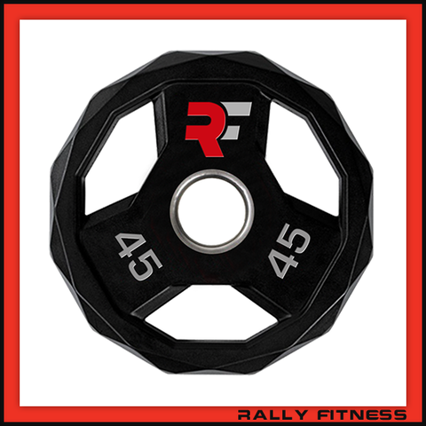Rally Fitness® Olympic Urethane Coated Grip Weight Plate