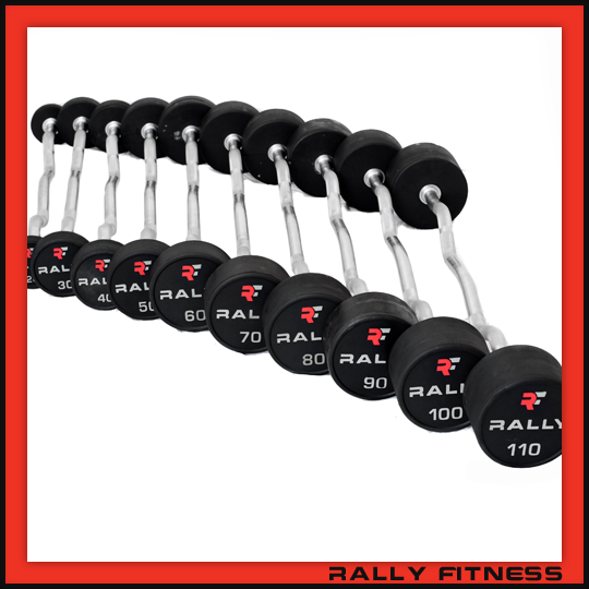 Fixed Barbell Set w/ Curl Bar