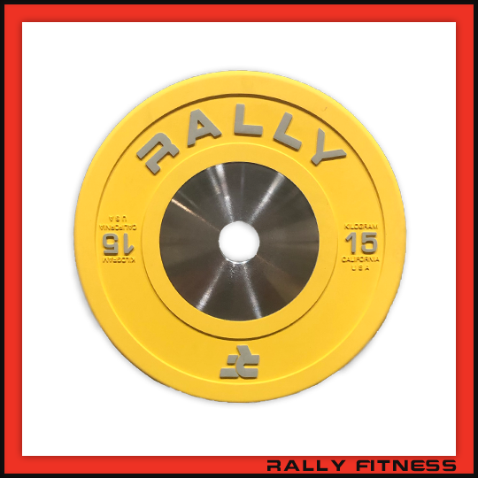 Rally Fitness® Urethane Bumper Plates 15LB